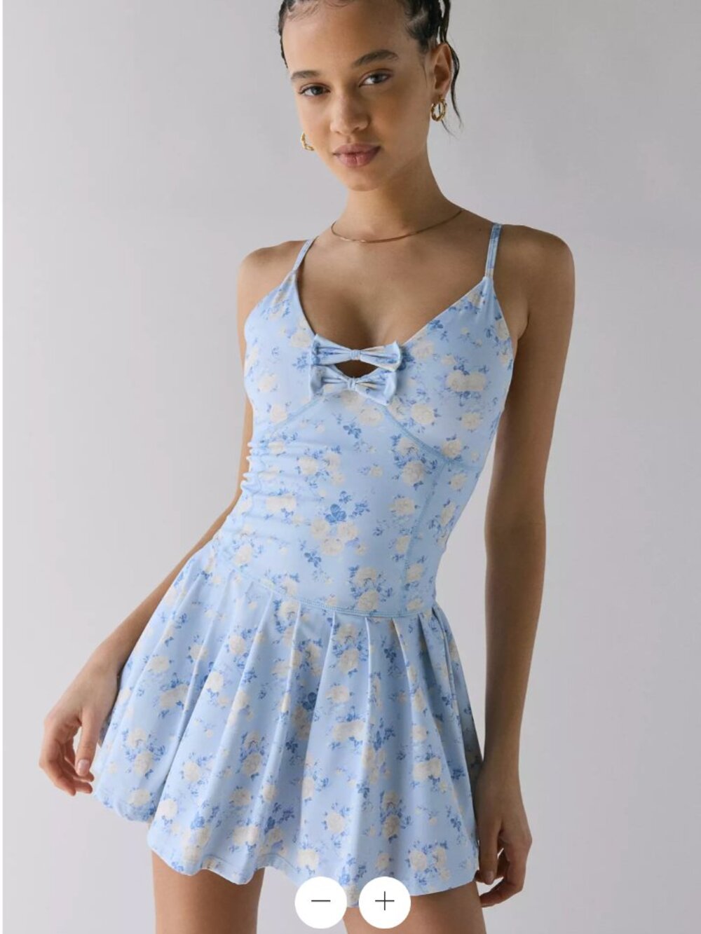 NWOT LoveShackFancy Hubert Bow Floral Active Dress, Small